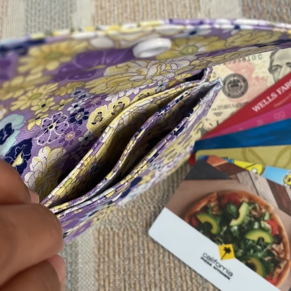 Stylish Snap Card Wallet/Business Card/Gift Card Holder made with Cotton Fabric - Picture 4 of 7